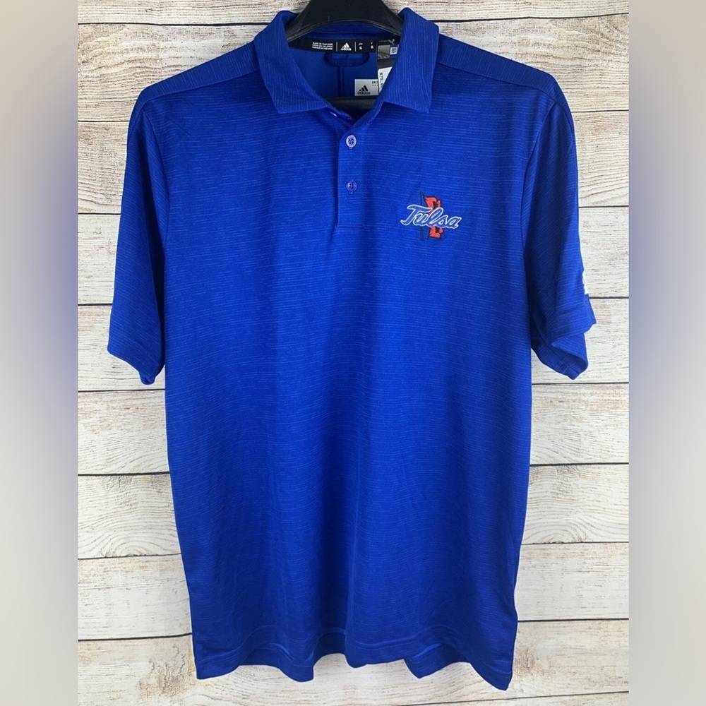 University of Tulsa Adidas short sleeved with collar